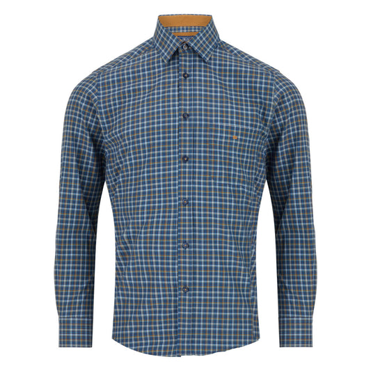 Drifter 14488 27 Dark Blue Long Sleeve Casual Shirt