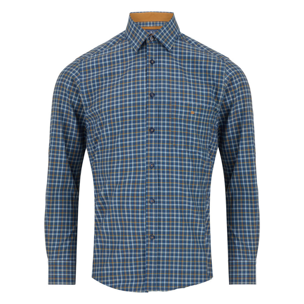 Drifter 14488 27 Dark Blue Long Sleeve Casual Shirt
