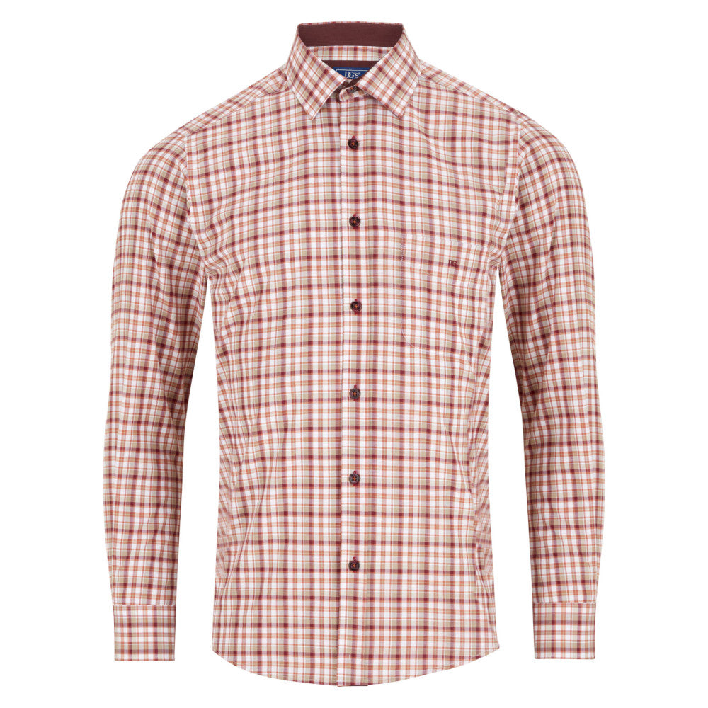 Drifter 14490 59 Rust Long Sleeve Casual Shirt