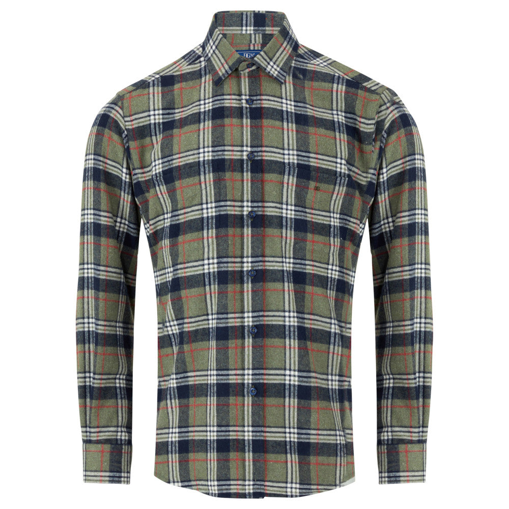 Drifter 14494 35 Olive Long Sleeve Casual Shirt