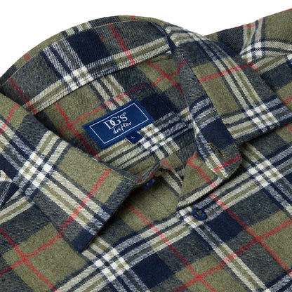 Drifter 14494 35 Olive Long Sleeve Casual Shirt