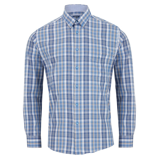 Drifter 14576 23 Blue Long Sleeve Casual Shirt
