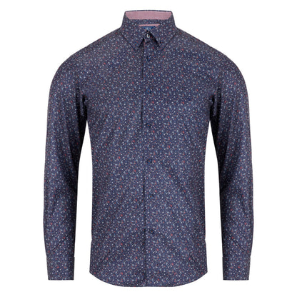 Drifter 14587 78 Navy Long Sleeve Casual Shirt