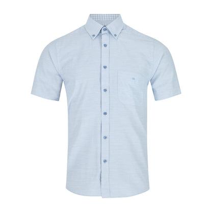 Drifter 14601SS 22 Blue Short Sleeve Casual Shirt