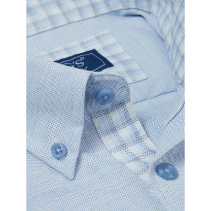 Drifter 14601SS 22 Blue Short Sleeve Casual Shirt