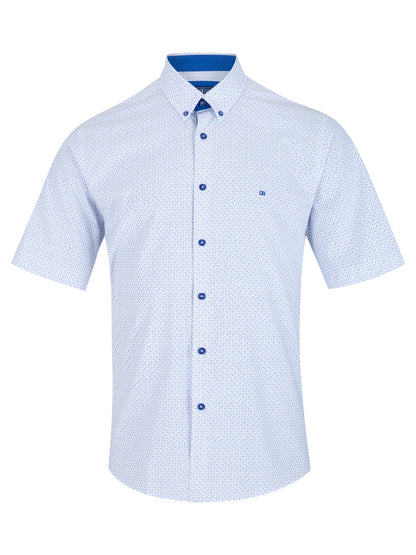 Drifter 14627SS 12 Blue Short Sleeve Casual Shirt