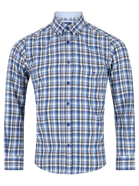 Drifter 14668 25 Blue Regular Fit Casual Shirt