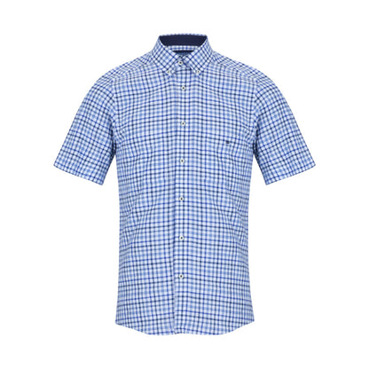 Drifter 14714SS 12 Blue Short Sleeve Casual Shirt