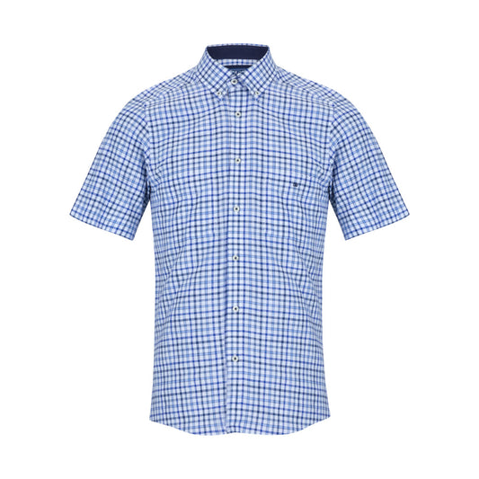 Drifter 14714SS 12 Blue Short Sleeve Casual Shirt