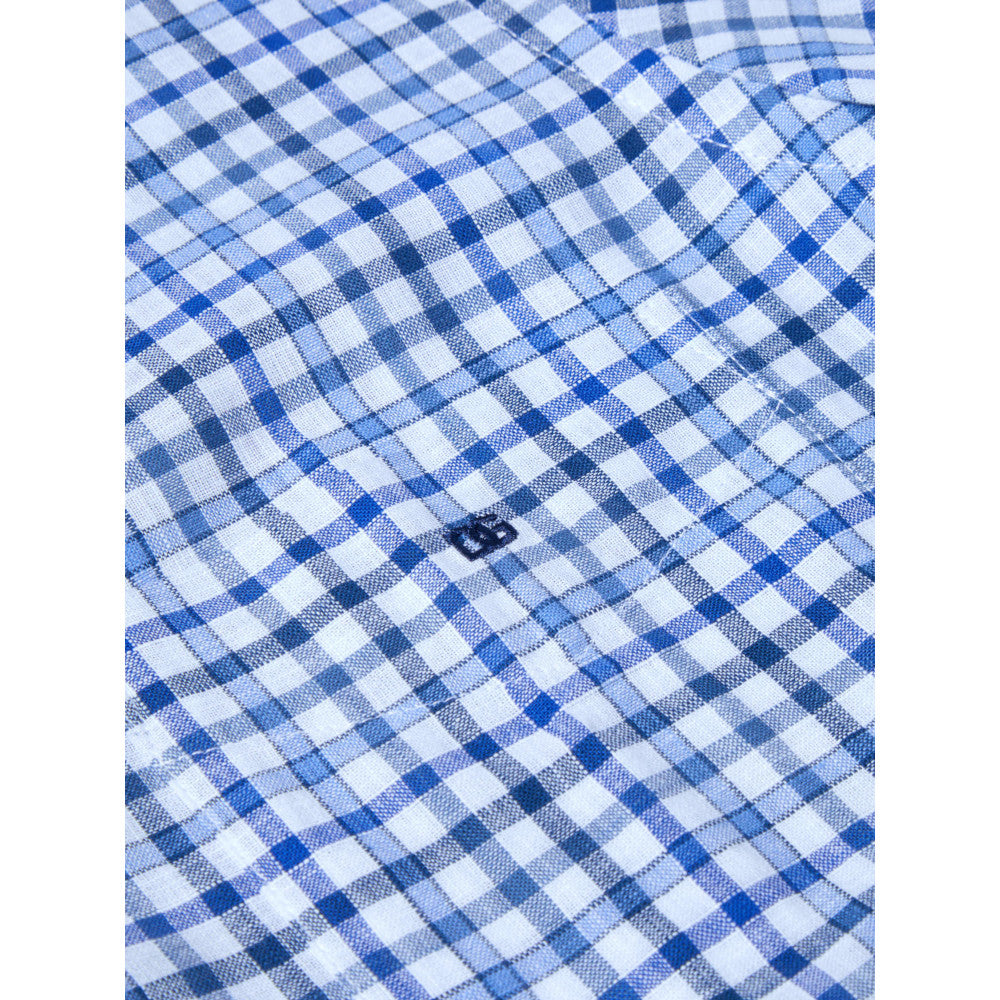 Drifter 14714SS 12 Blue Short Sleeve Casual Shirt