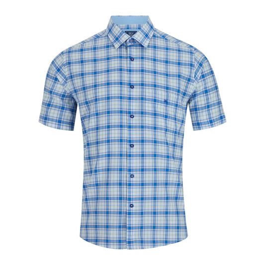 Drifter 14716SS 23 Blue Short Sleeve Casual Shirt