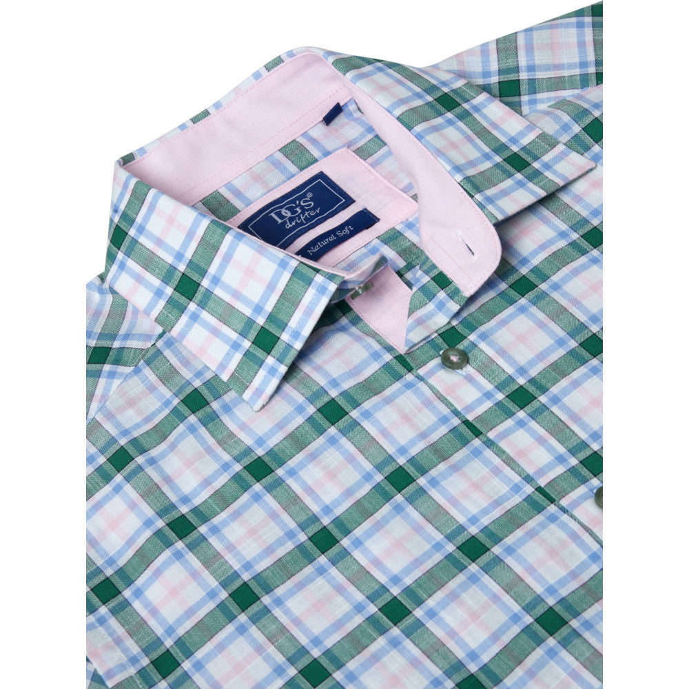 Drifter 14716SS 34 Green Short Sleeve Casual Shirt