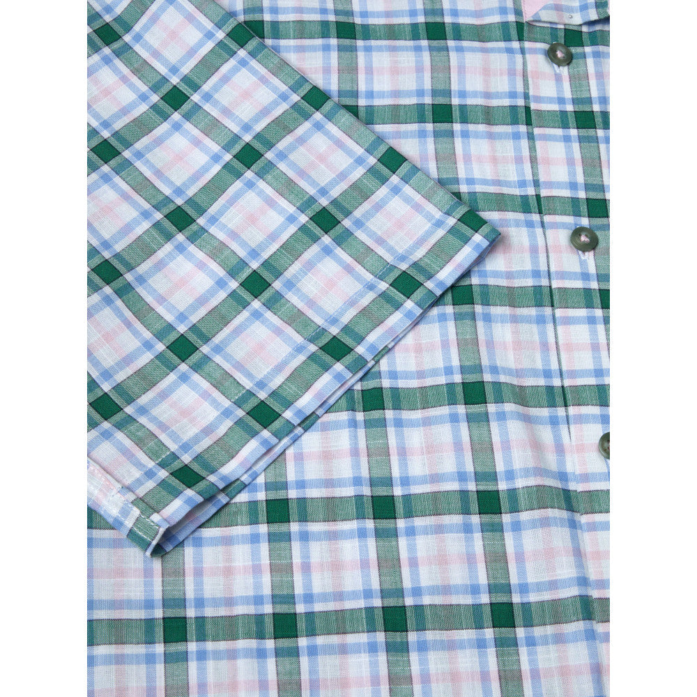 Drifter 14716SS 34 Green Short Sleeve Casual Shirt