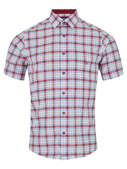 Drifter 14716SS 64 Red Short Sleeve Casual Shirt