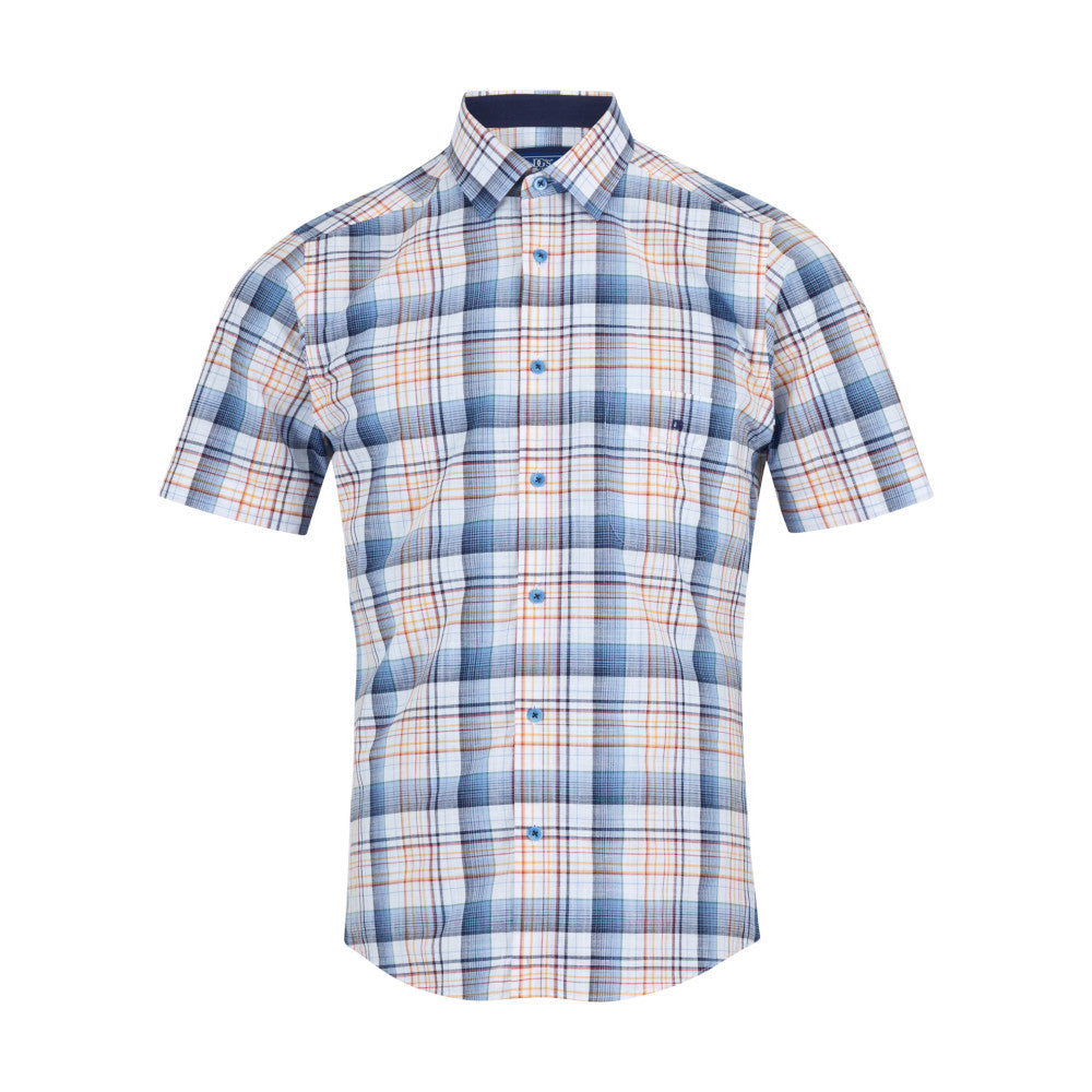 Drifter 14717SS 23 Blue Short Sleeve Casual Shirt