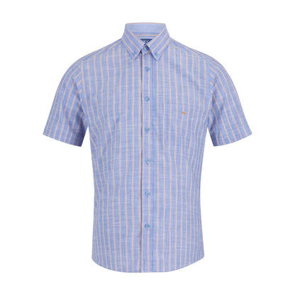 Drifter 14732SS 24 Blue Short Sleeve Casual Shirt