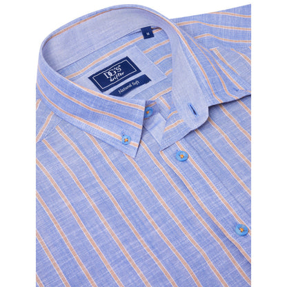 Drifter 14732SS 24 Blue Short Sleeve Casual Shirt