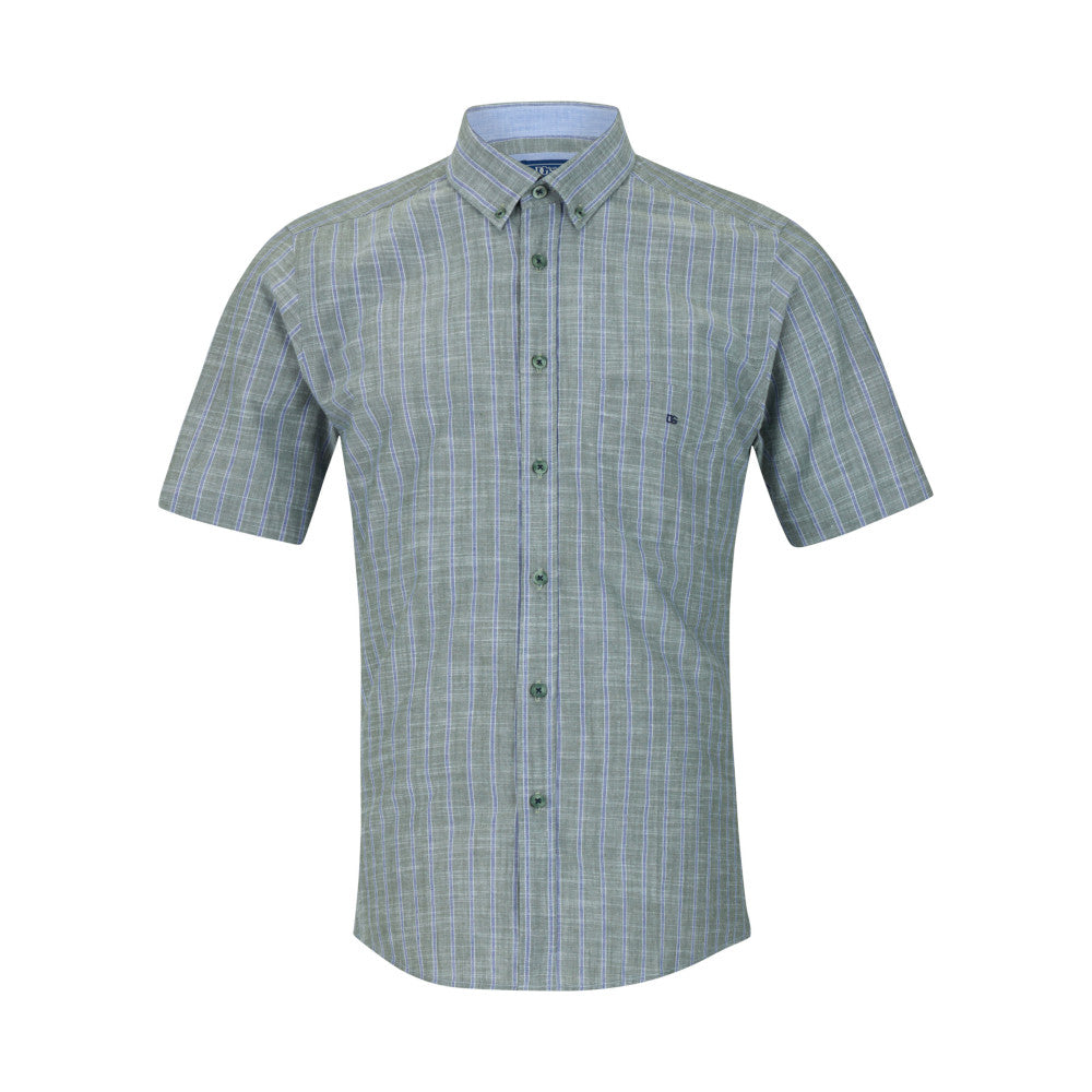 Drifter 14732SS 34 Green Short Sleeve Casual Shirt