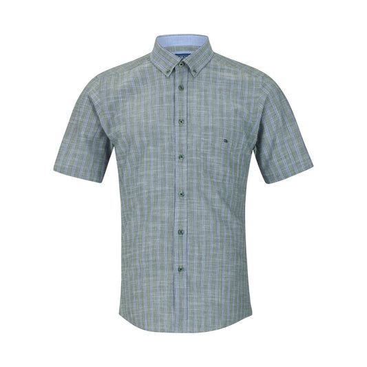 Drifter 14732SS 34 Green Short Sleeve Casual Shirt