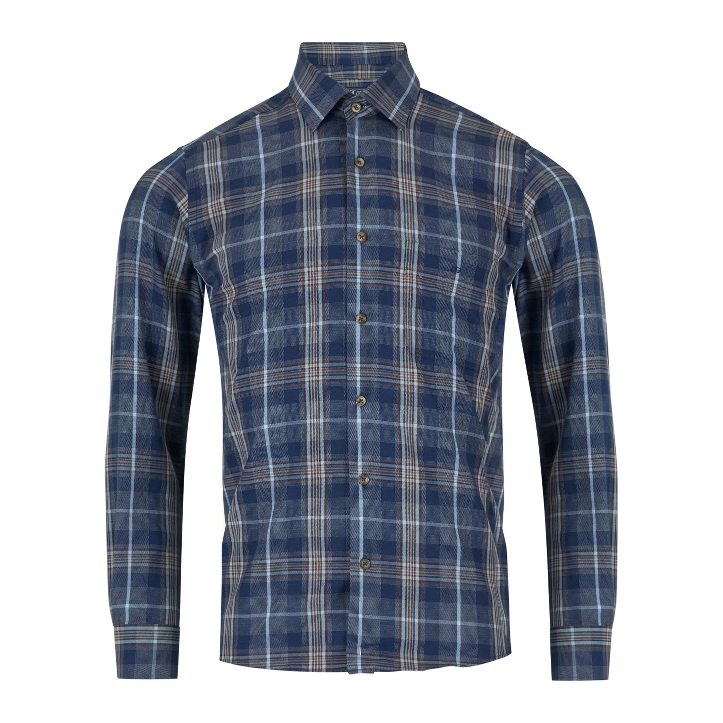Drifter 14839 27 Dark Blue Regular Fit Casual Shirt