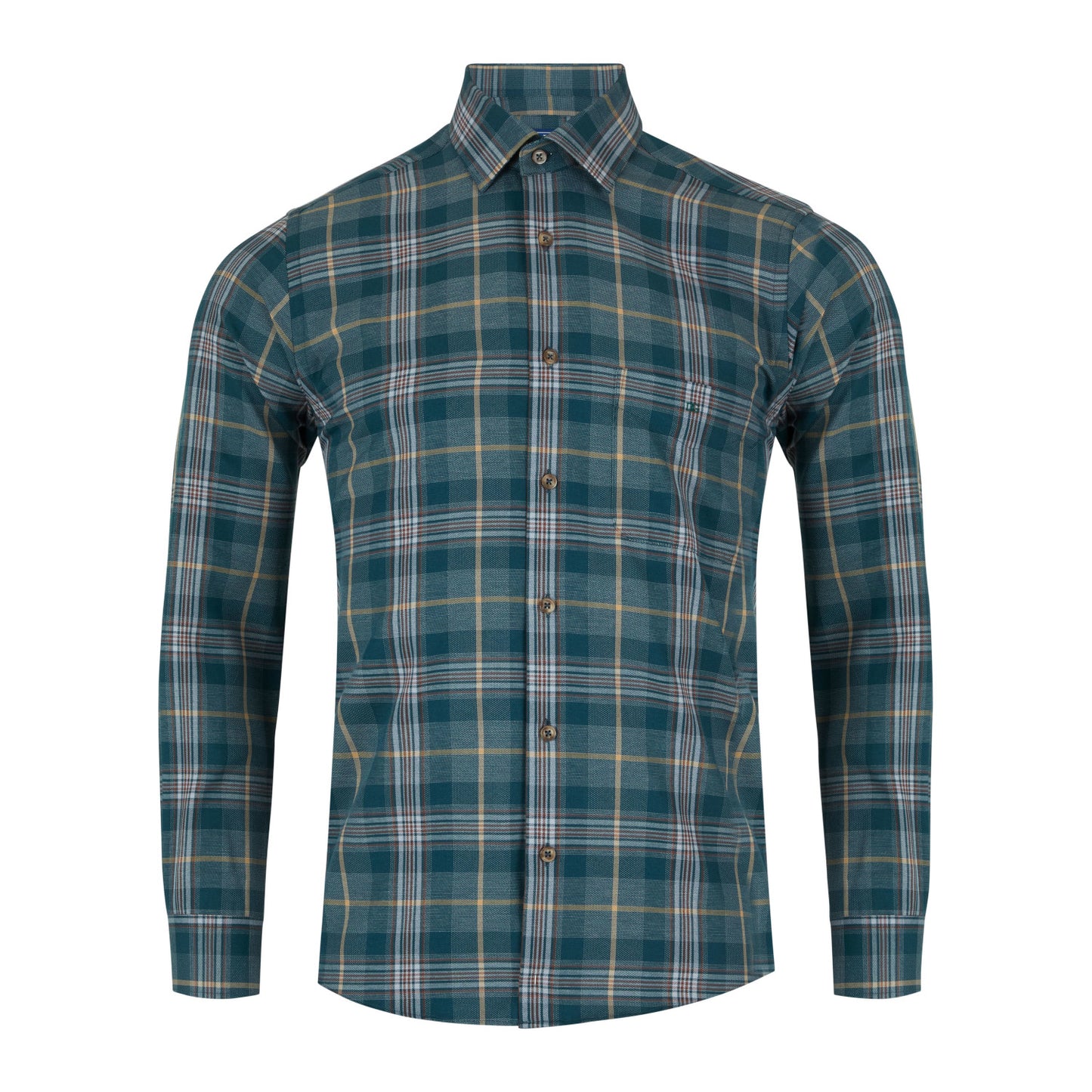 Drifter 14839 37 Olive Regular Fit Casual Shirt
