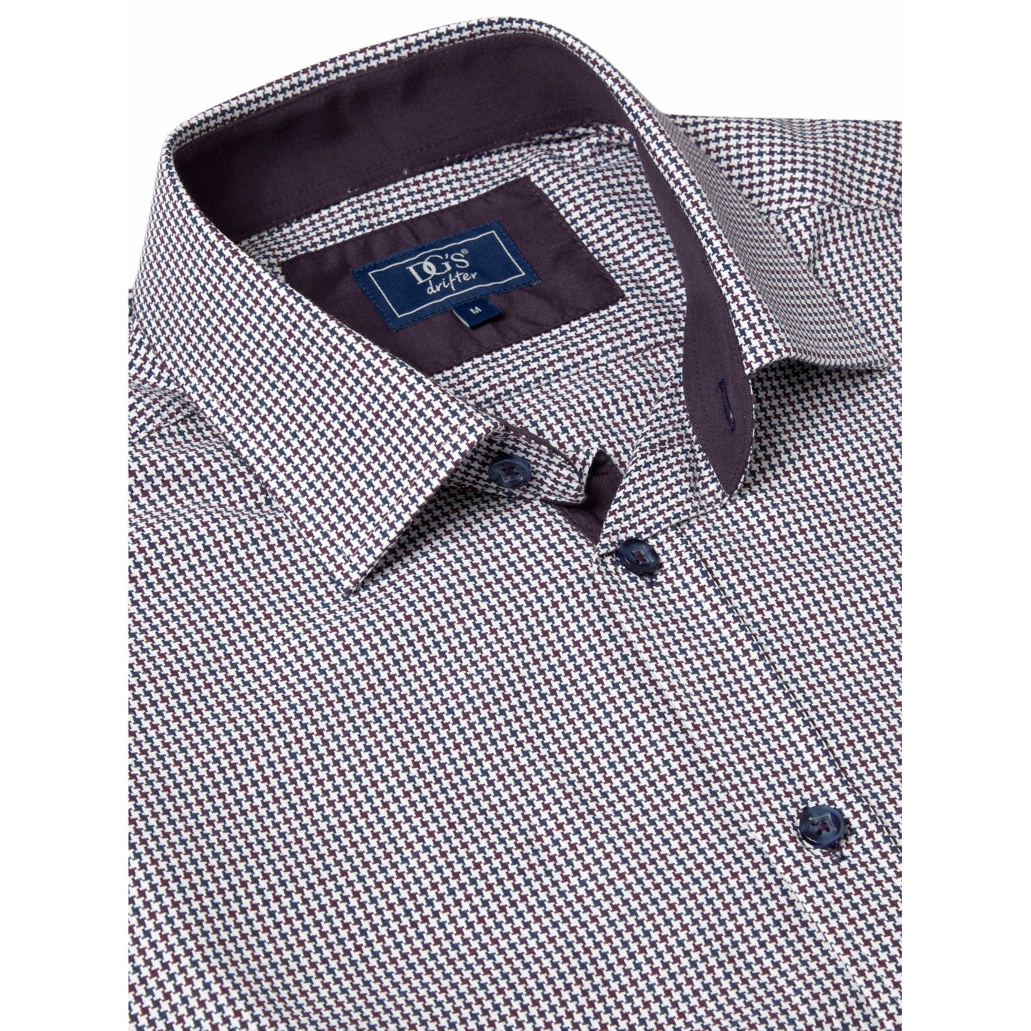Drifter 14843 76 Purple Regular Fit Casual Shirt