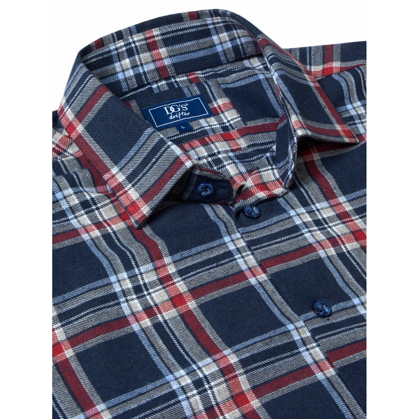 Drifter 14852 78 Navy Regular Fit Casual Shirt
