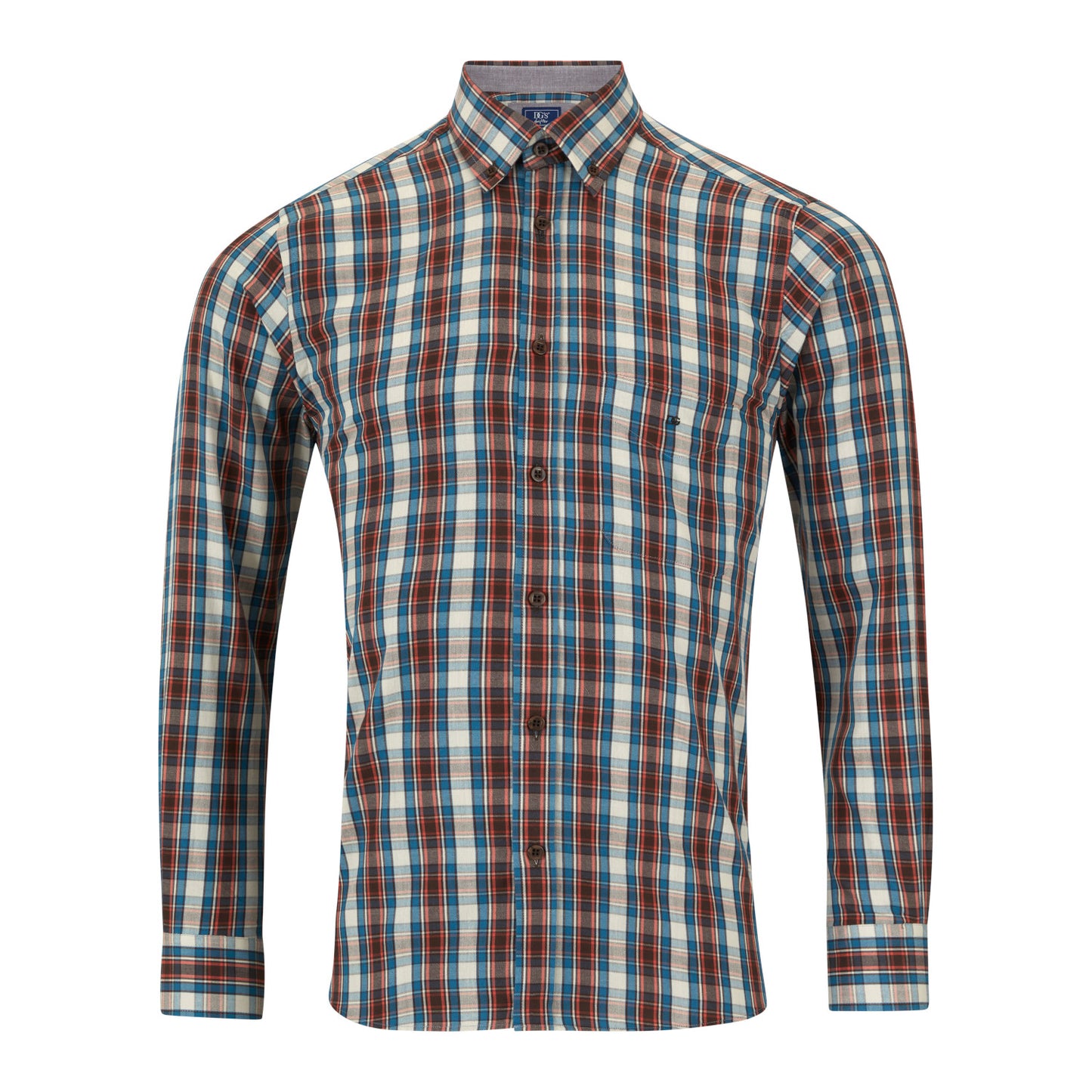 Drifter 14911 26 Teal Regular Fit Casual Shirt