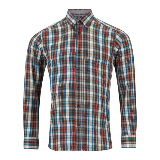 Drifter 14911 26 Teal Regular Fit Casual Shirt
