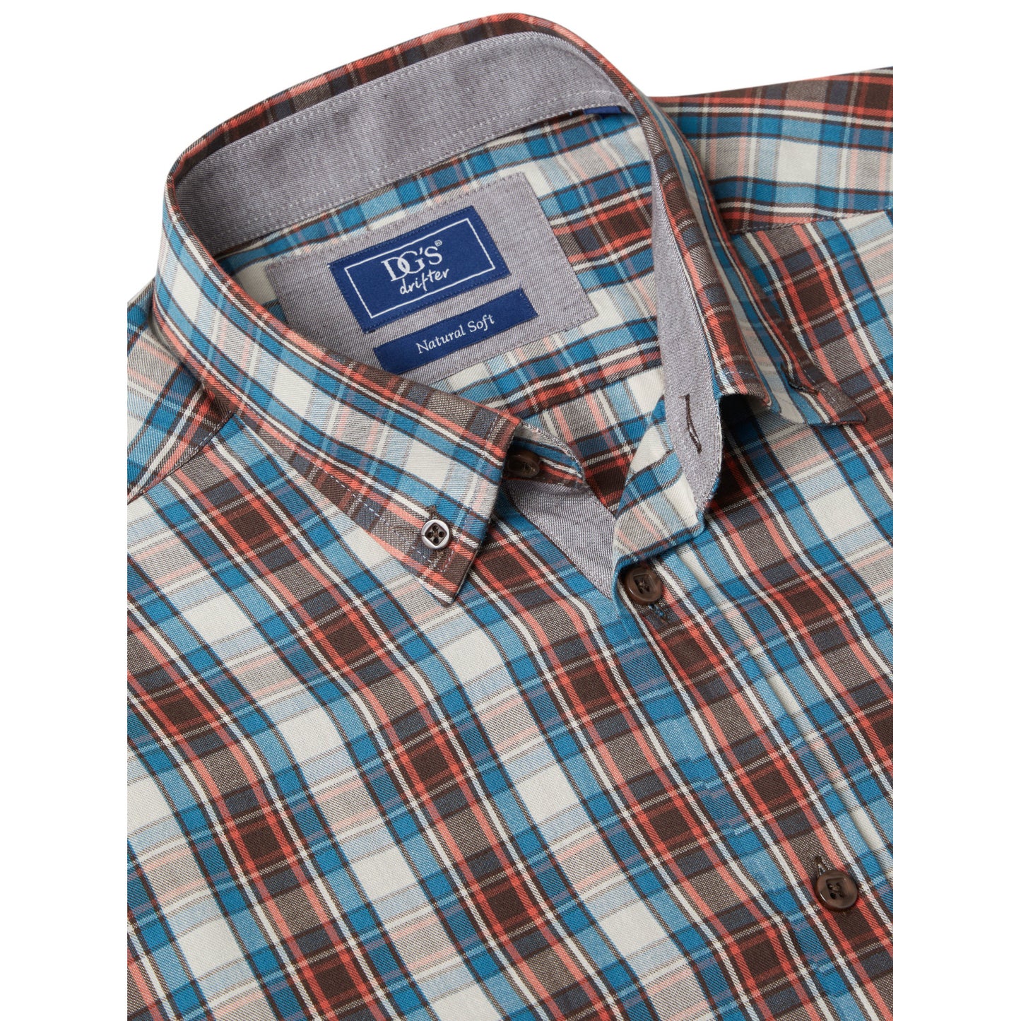 Drifter 14911 26 Teal Regular Fit Casual Shirt