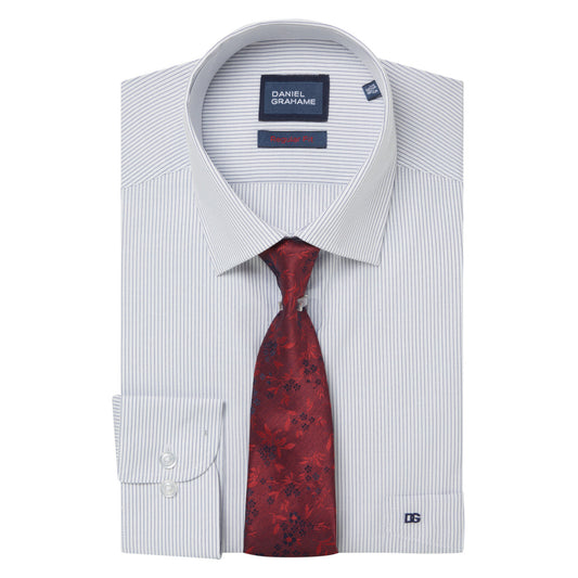Daniel Grahame 15048T 12 Blue Regular Fit Shirt & Tie Set