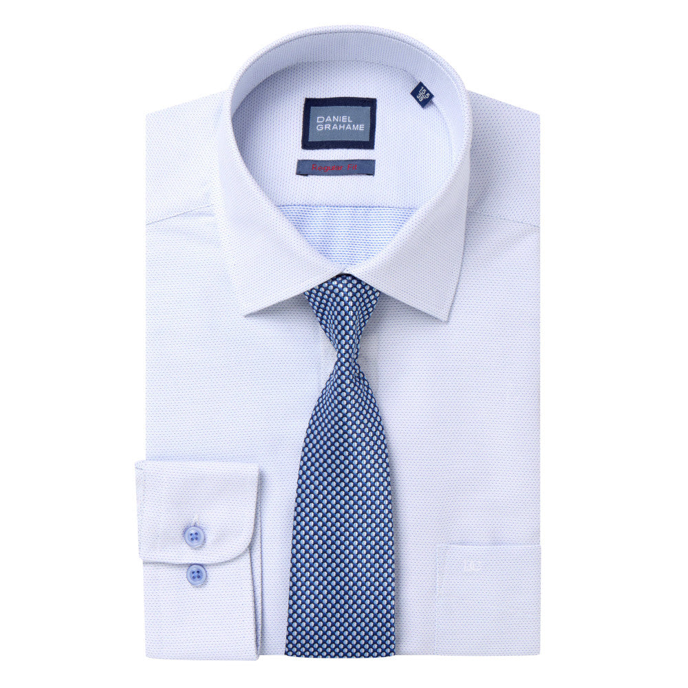 Daniel Grahame 15056T 12 Blue Regular Shirt & Tie Set