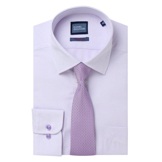 Daniel Grahame 15056T 17 Lilac Regular Shirt & Tie Set