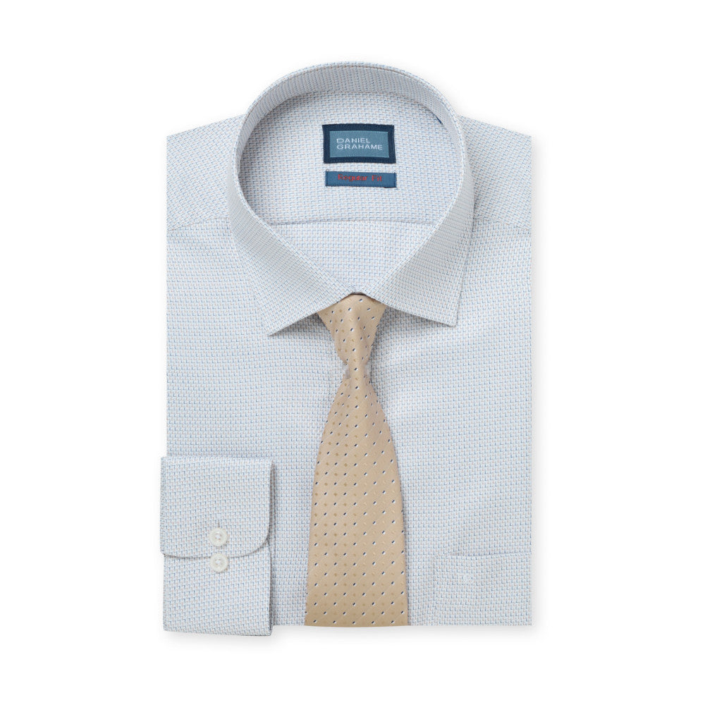 Daniel Grahame 15057T 12 Blue Regular Shirt & Tie Set