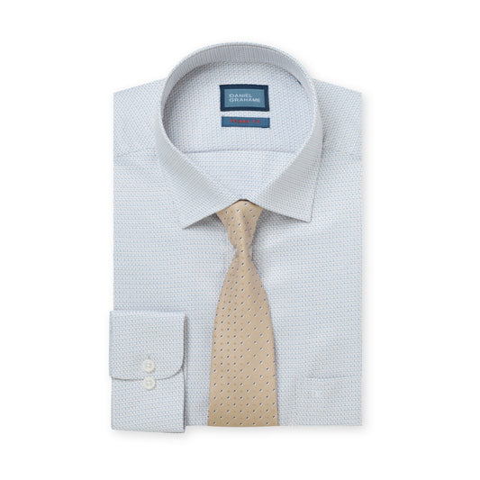 Daniel Grahame 15057T 12 Blue Regular Shirt & Tie Set