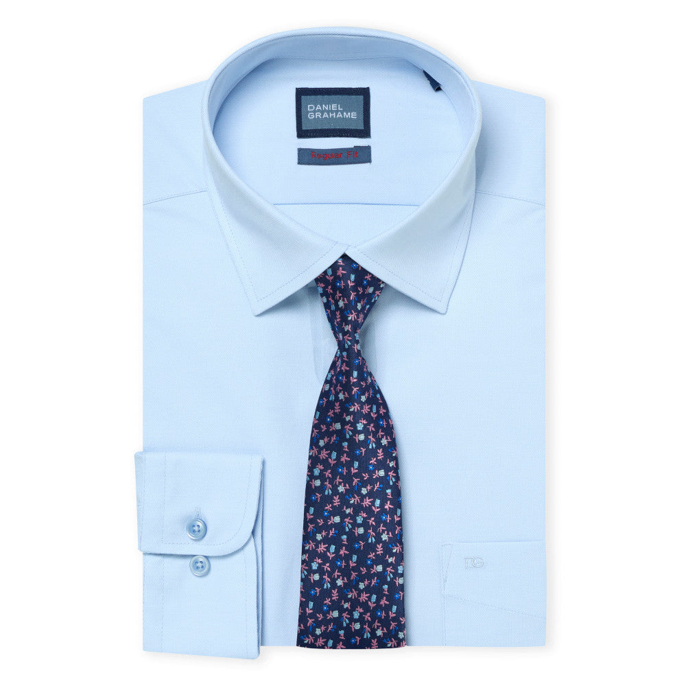 Daniel Grahame 15061T 22 Blue Regular Shirt & Tie Set