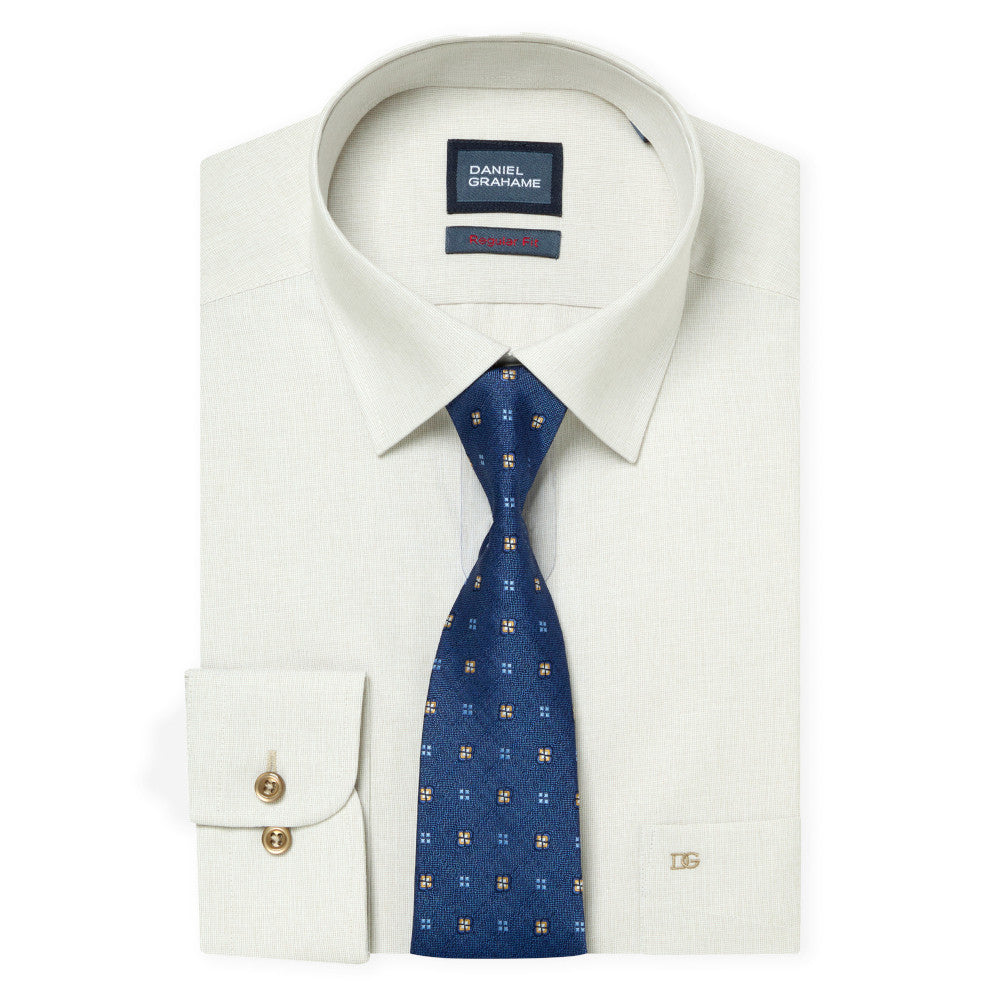 Daniel Grahame 15062T 92 Stone Regular Shirt & Tie Set
