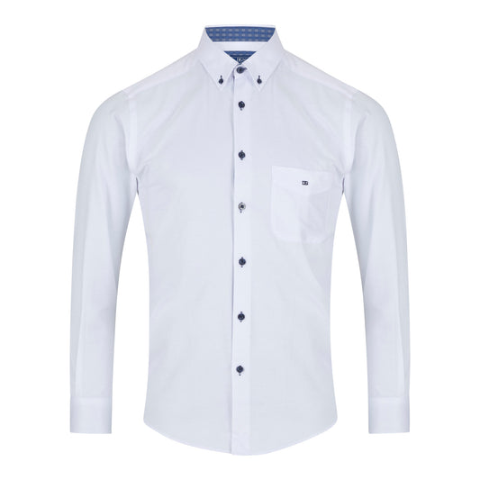 Drifter 15178 01 White Regular Casual Shirt