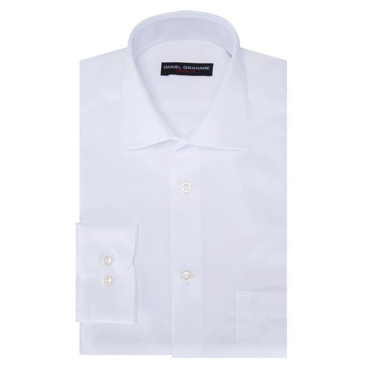 Daniel Grahame 15655 01 White Premium Long Sleeve Dress Shirt