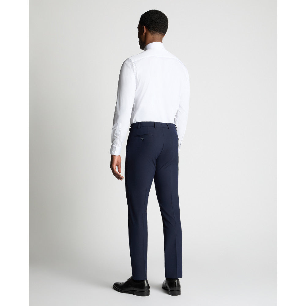 Remus Uomo 18300 01 Tapered Fit White Long Sleeve Dress Shirt