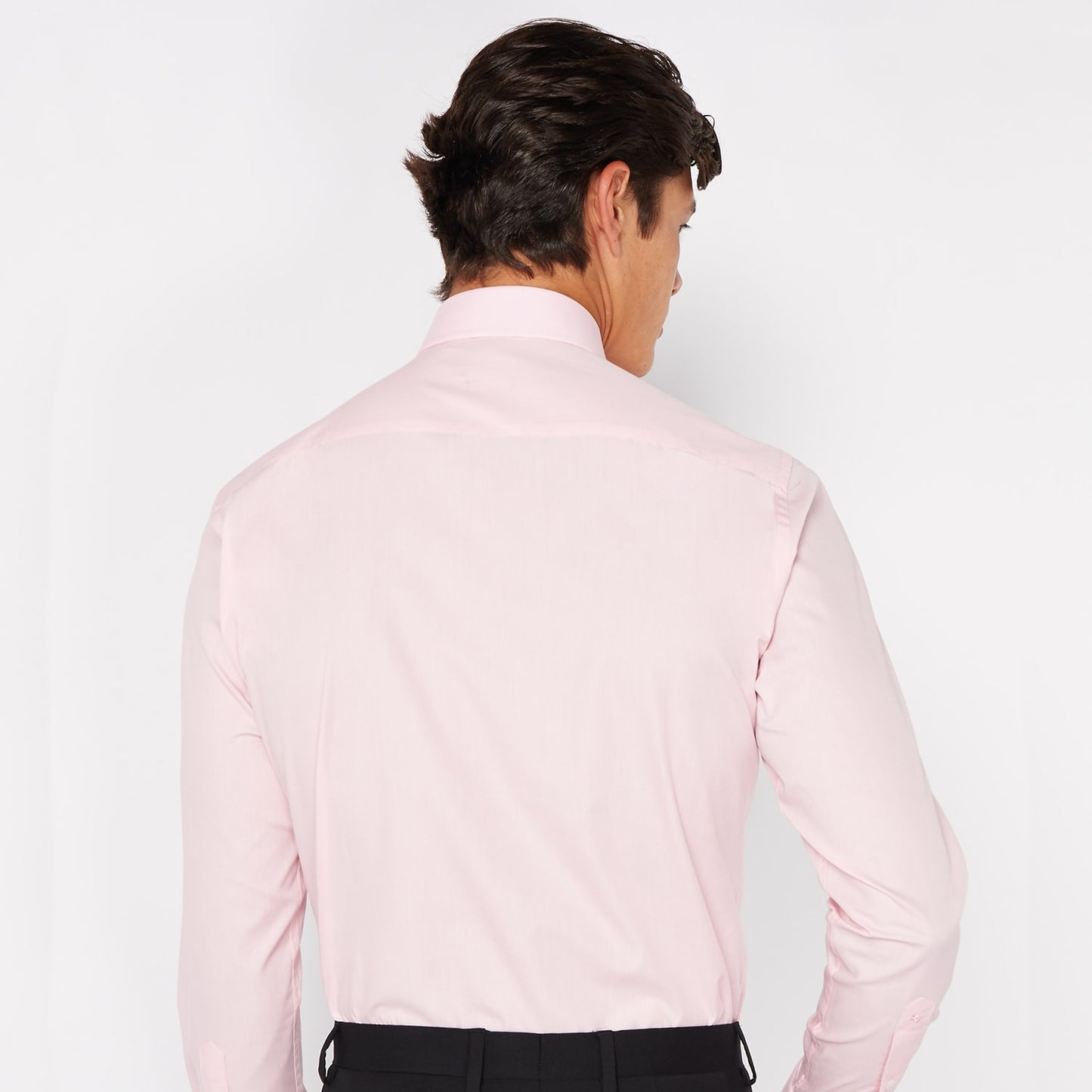 Remus Uomo 18300 625 Tapered Fit Pink Long Sleeve Dress Shirt