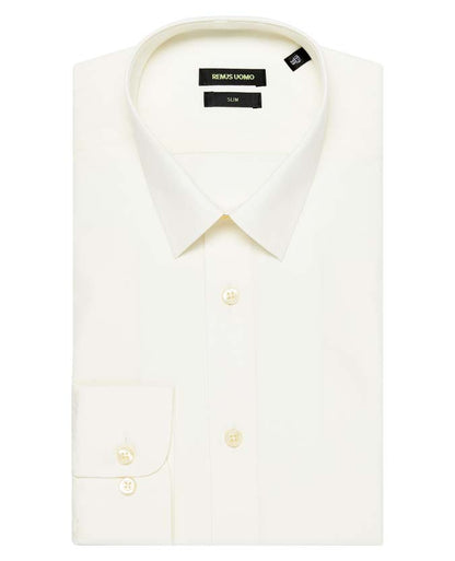 Remus Uomo 18600 912 Ivory Rome/F Ashton Plain - Cotton Polyester Shirt