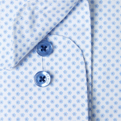 Remus Uomo 18683 12 Blue Tapered/Frank Long Sleeve Dress Shirt