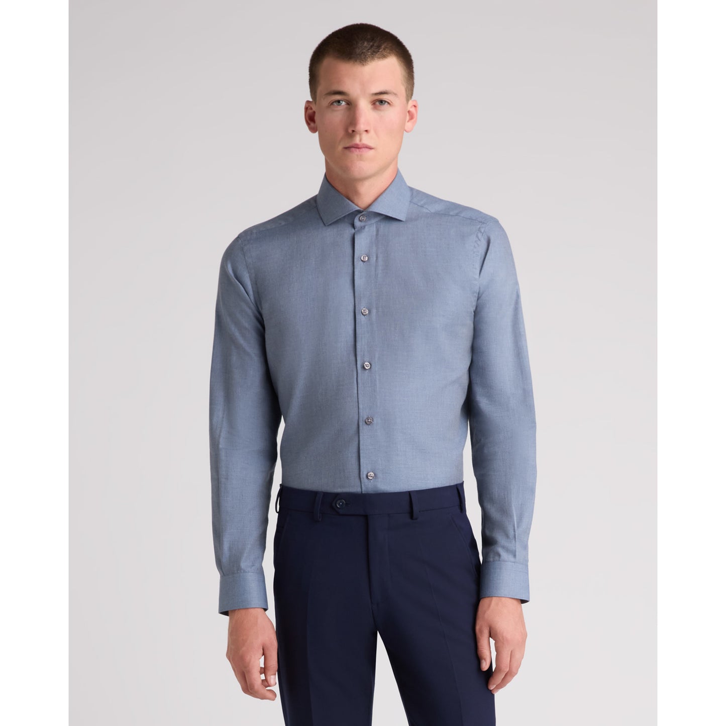 Remus Uomo 18757 24 Blue Tapered Shirt