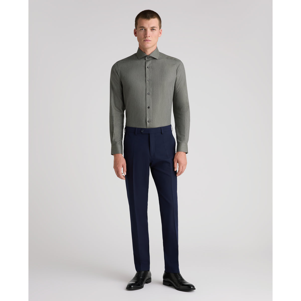 Remus Uomo 18757 34 Green Tapered Shirt