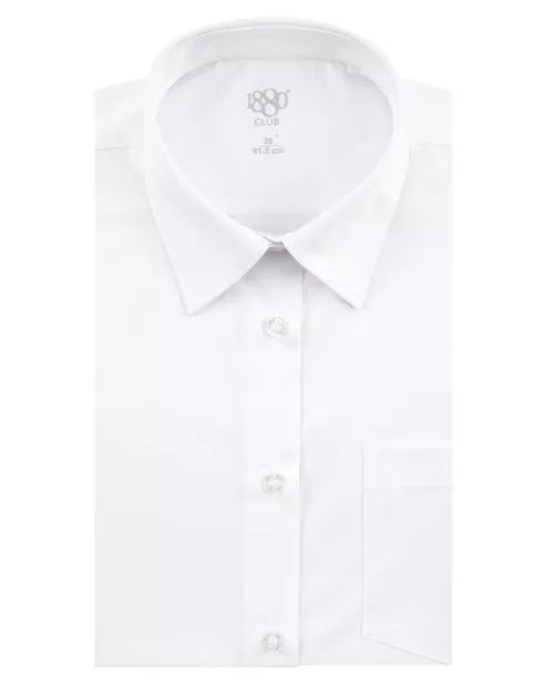 1880 Club 25206G 01 White 2 Pack Short Sleeve Blouses