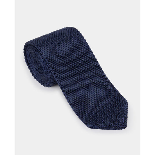 Remus Uomo N6160 78 Navy Knitted Narrow Tie