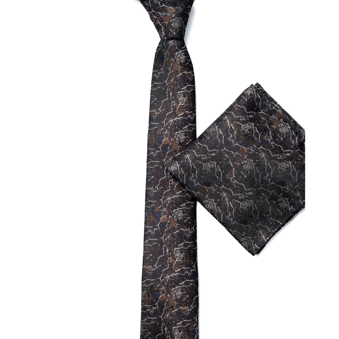Remus Uomo TP4225 47 Dark Blue Brown Tie Set