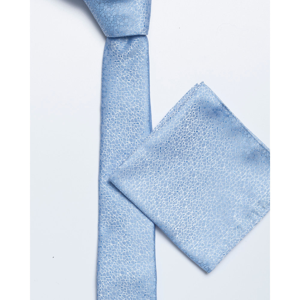 Remus Uomo Tp4965 23 Blue Tie & Pocket Square Set