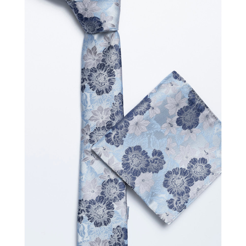 Remus Uomo Tp4976 22 Light Blue Tie & Pocket Square Set